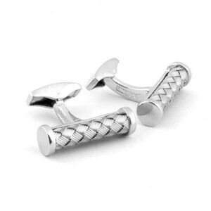 Intrecciato Silver Cufflinks - Silver